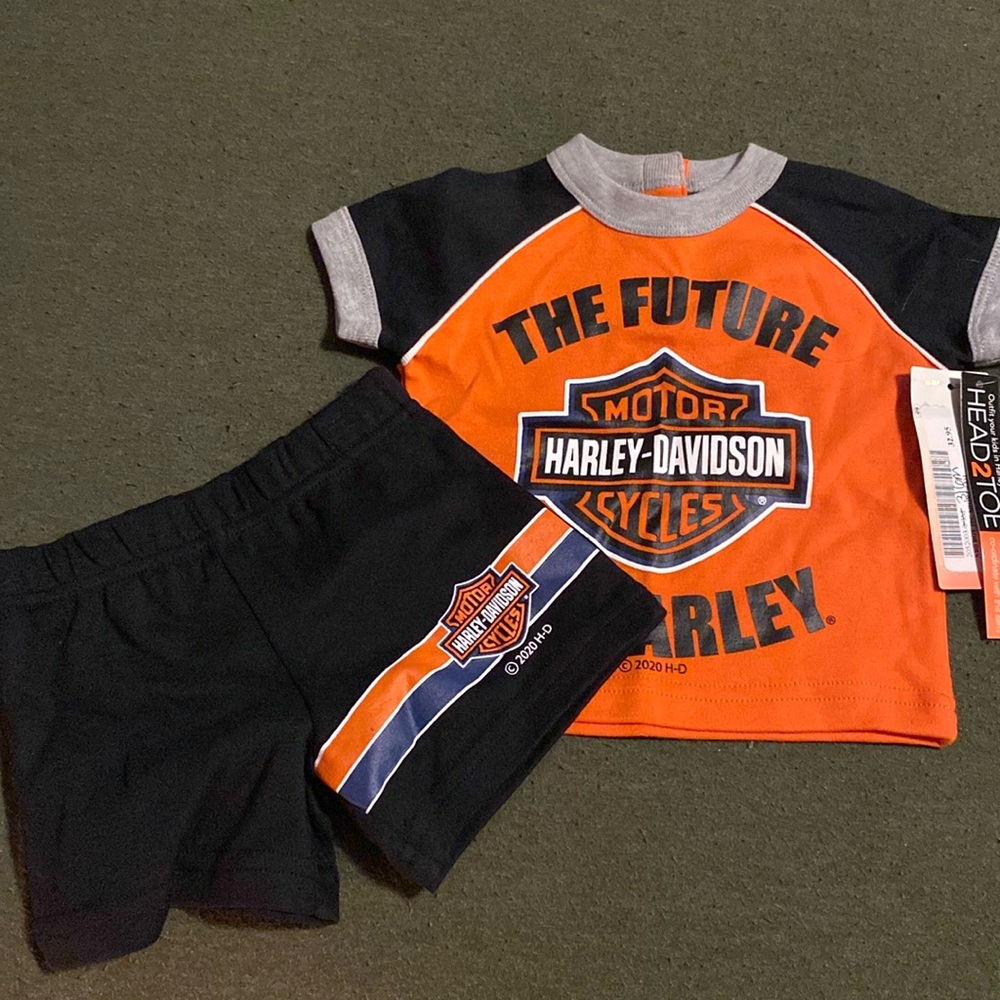 Baby Infant Brand New Harley Davidson Summer Outfit